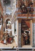 Carlo Crivelli the annunciation,with st.emidius USA oil painting artist